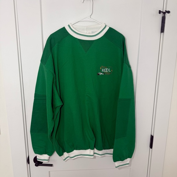 Vintage Kool Cigarette Sweatshirt. Team Kool Green IndyCar Racing. Crewneck XXL